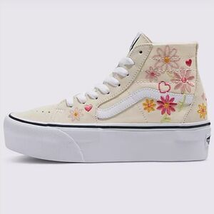 VANS  shoe Sk8-Hi Tapered Stackform Shoe platform women’s 5 men’s 3.5 Embroidery